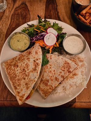 Quesadillas at Lola Rosa - Places des Festivals in Montreal