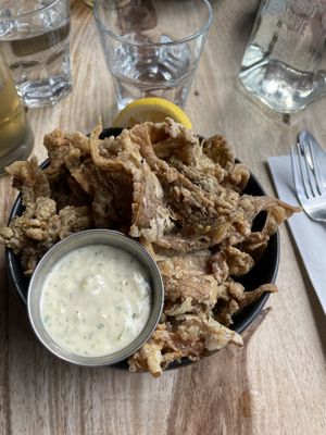 Fried oysters   at Lola Rosa - Places des Festivals in Montreal