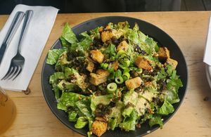 Ceasar salad (excellent) at Lola Rosa - Places des Festivals in Montreal