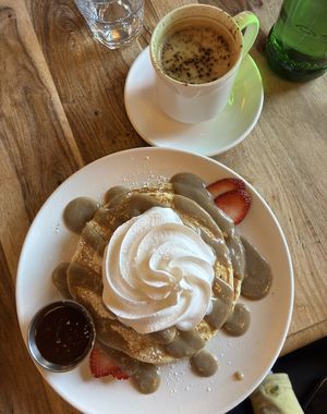 Pancakes & mocha     at Lola Rosa - Places des Festivals in Montreal