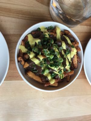 Vegan Poutine  at Lola Rosa - Places des Festivals in Montreal