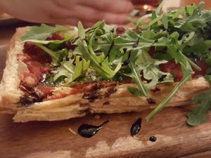 Tarte aux tomates at Lola Rosa - Places des Festivals in Montreal
