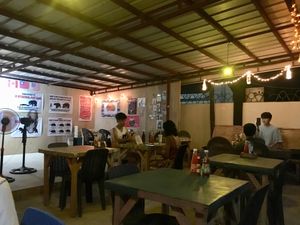 Spacious place that you won’t smell too much meat  at The Three Bears in Moalboal