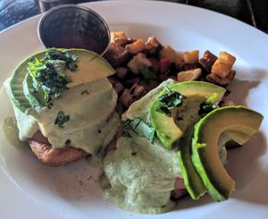 Vegan Benedict at Homegrown Gastropub in Reno