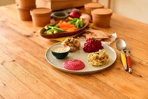 Dips & sticks  at Clean Eats  in Kuwait City