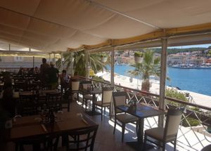 Outdoor terrace  at Bocca Vera in Losinj