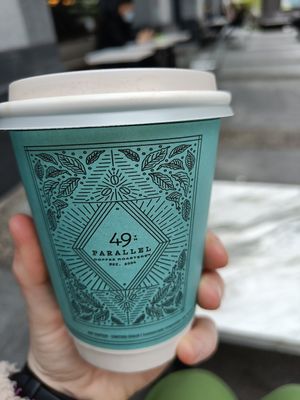  at 49th Parallel Coffee Roasters & Lucky's Doughnuts in Vancouver