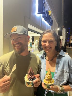 We both loved our choices: Amazon bowl and Tropical Bliss. These are smalls by the way!   at Banan - Waikiki in Honolulu