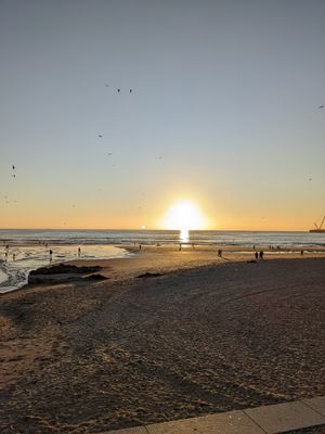 View from the outdoor tables at Vagas Bar in Matosinhos