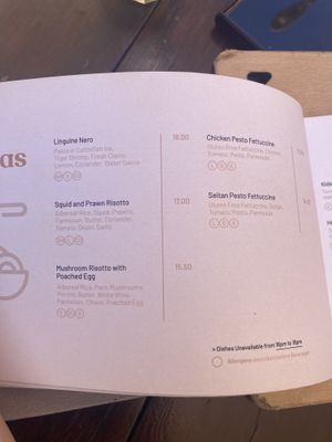 Pasta menu  at Vagas Bar in Matosinhos