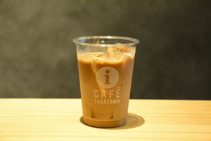 Soy milk latte at i-cafe in Takayama