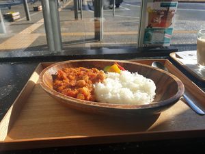 Chilli for breakfast! at i-cafe in Takayama