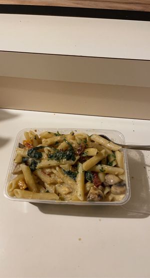 Got the pumpkin penne which came in a creamy vegan sauce and was absolutely delicious!!  at La Porchetta in Geelong