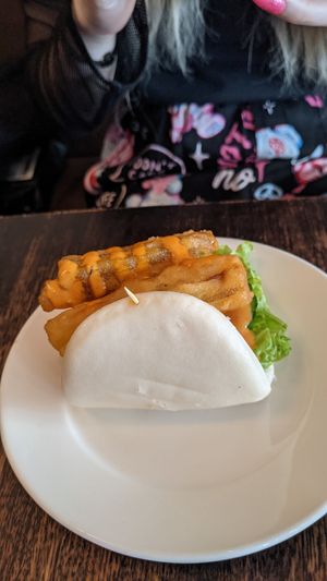 Eggplant bao at Blue Ginger Viet Kitchen in Carnegie