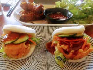 Eggplant bao at Blue Ginger Viet Kitchen in Carnegie