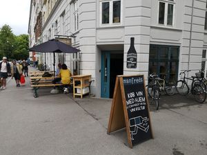 Outside at Manfreds in Copenhagen