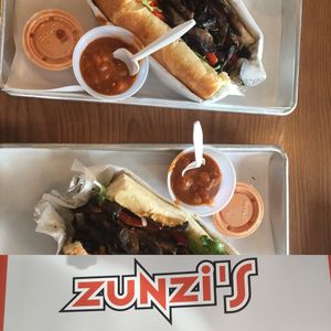 Veggie mushroom sandwich!  at Zunzi's in Atlanta