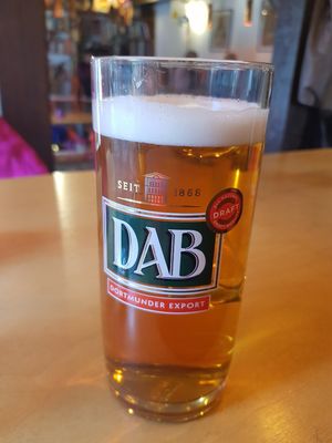 Local beer at Mojo Café in Trakai