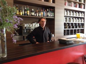 lovely owner at Amaranta in Girona