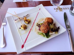 one of the most delicious dishes I've ever tasted at Amaranta in Girona