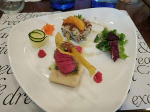 3 starters (weekend menu)  at Amaranta in Girona