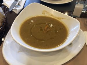 Crema de bolets  at Amaranta in Girona