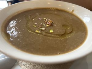 Lentil soup   at Amaranta in Girona