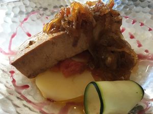 Sautéed Tofu with onion and potatoes  at Amaranta in Girona