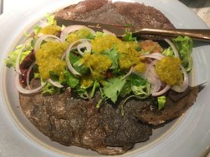 Buckwheat crepe at Just Vegan in Shenzhen