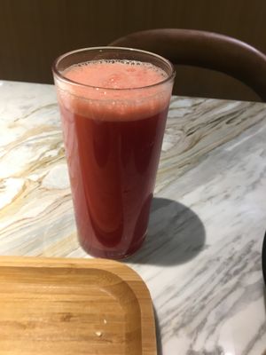 Beetroot juice  at Just Vegan in Shenzhen