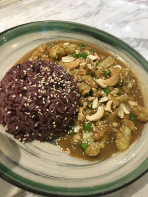 Chickpea curry at Just Vegan in Shenzhen