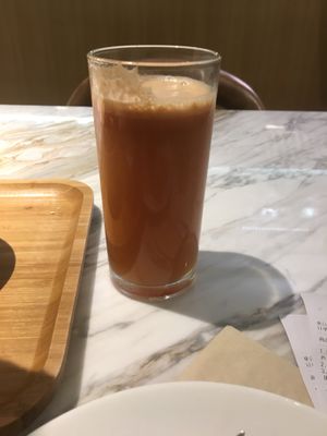 Carrot juice  at Just Vegan in Shenzhen
