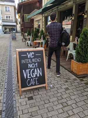 Entrance at Velo Cafe in Interlaken
