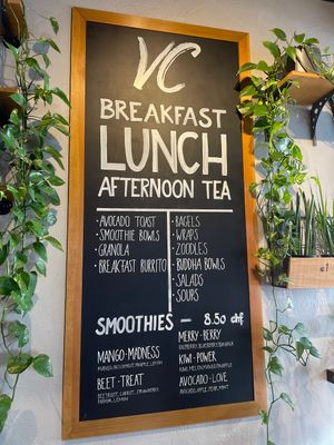 Menu, they have ones for the table as well at Velo Cafe in Interlaken