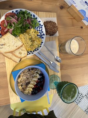  VEGAN BRUNVH SCRAMBLED NO "EGG"  at Ideas Peregrinas in Tui