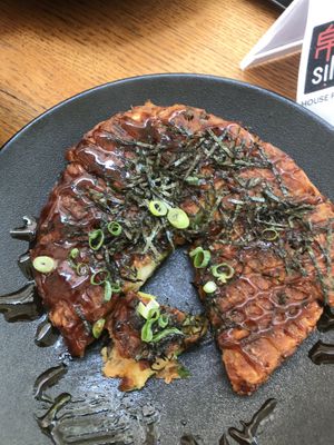 Vegan okonomiyaki pancake  at Silk in Split