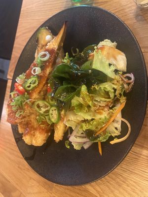 Crispy eggplant   at Silk in Split