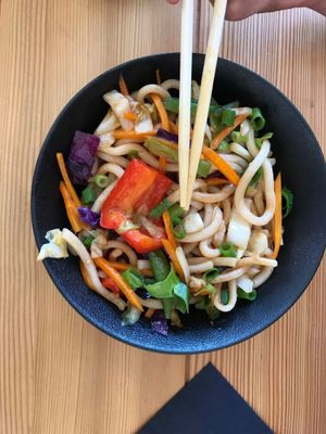 Pad thai (sans egg) at Silk in Split