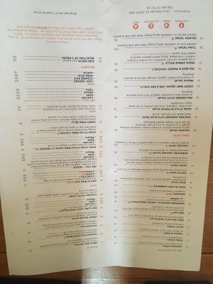 Menu at Silk in Split