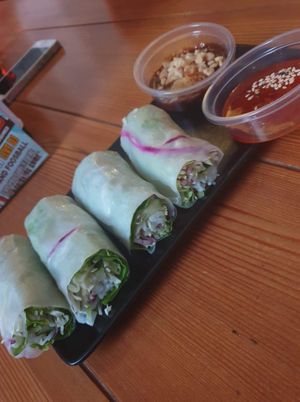 Fresh spring rolls  at Silk in Split