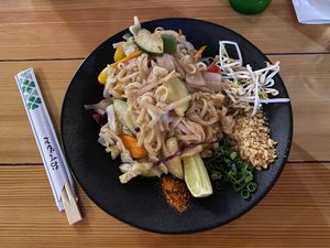 Pad thai no egg no fish sauce at Silk in Split