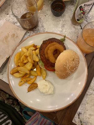 Saldanha burger  at The Green Affair - Saldanha in Lisbon