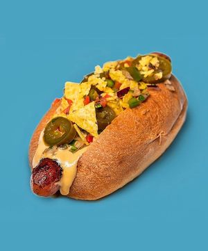 Hot dog at The Green Affair - Saldanha in Lisbon