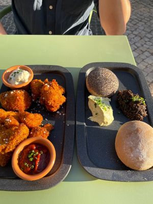 Cauliflower & rye bread starter at The Green Affair - Saldanha in Lisbon