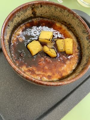 Creme brulee, you must try this!!! at The Green Affair - Saldanha in Lisbon