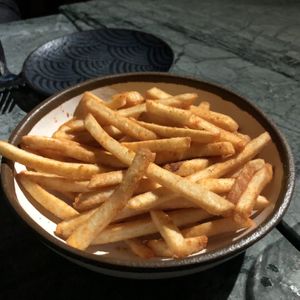 Seasoned fries  at The Green Affair - Saldanha in Lisbon