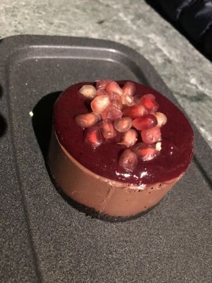 A chocolate torte at The Green Affair - Saldanha in Lisbon