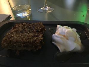  Apple pie + whipped cream   at The Green Affair - Saldanha in Lisbon