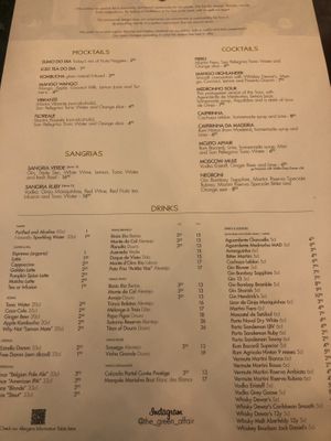 Drinks   at The Green Affair - Saldanha in Lisbon