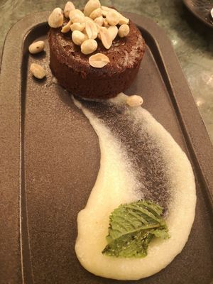 Bolo de chocolate cremoso at The Green Affair - Saldanha in Lisbon